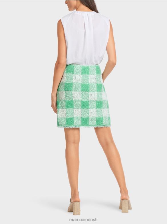 Marc Cain Riietus vichy tšeki seelik \"kootud Saksamaal\" J8DT495 särav jade