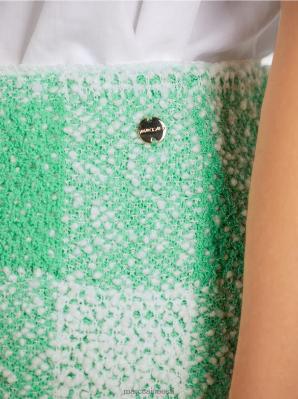 Marc Cain Riietus vichy tšeki seelik \"kootud Saksamaal\" J8DT495 särav jade