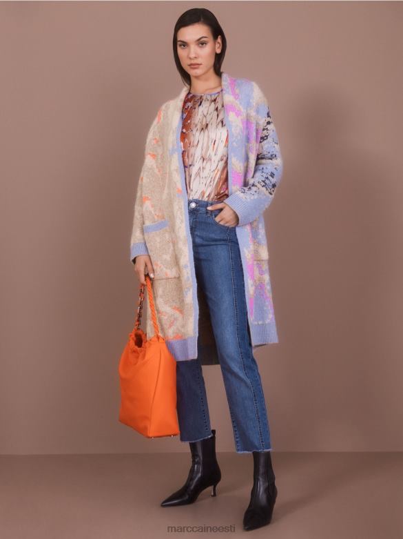 Marc Cain Riietus fyli lapilise disainiga teksad J8DT754 vintage sinine