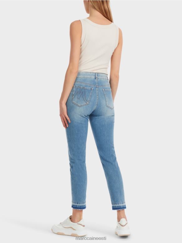 Marc Cain Riietus kasutatud efektidega viietaskulised silea teksad J8DT750 vintage sinine