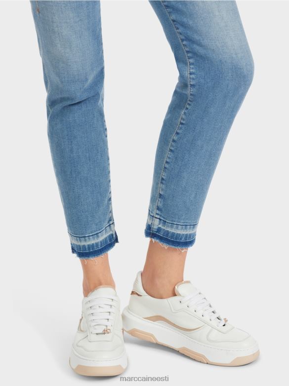 Marc Cain Riietus kasutatud efektidega viietaskulised silea teksad J8DT750 vintage sinine