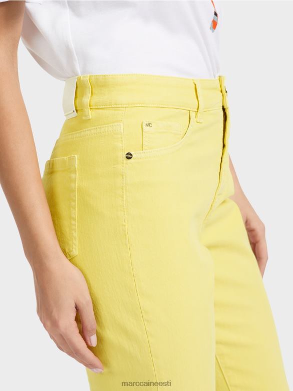 Marc Cain Riietus \"koos ümber mõtlema\" püksid forli J8DT789 pehme sidrun
