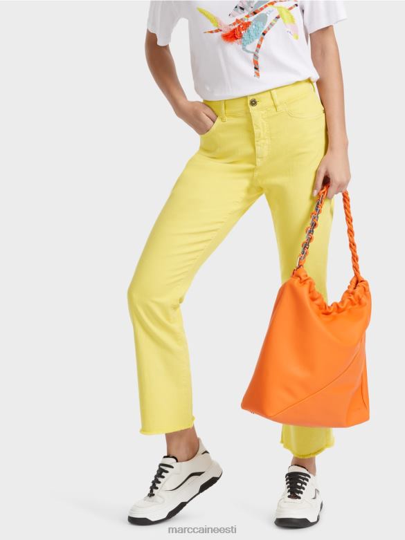 Marc Cain Riietus \"koos ümber mõtlema\" püksid forli J8DT789 pehme sidrun