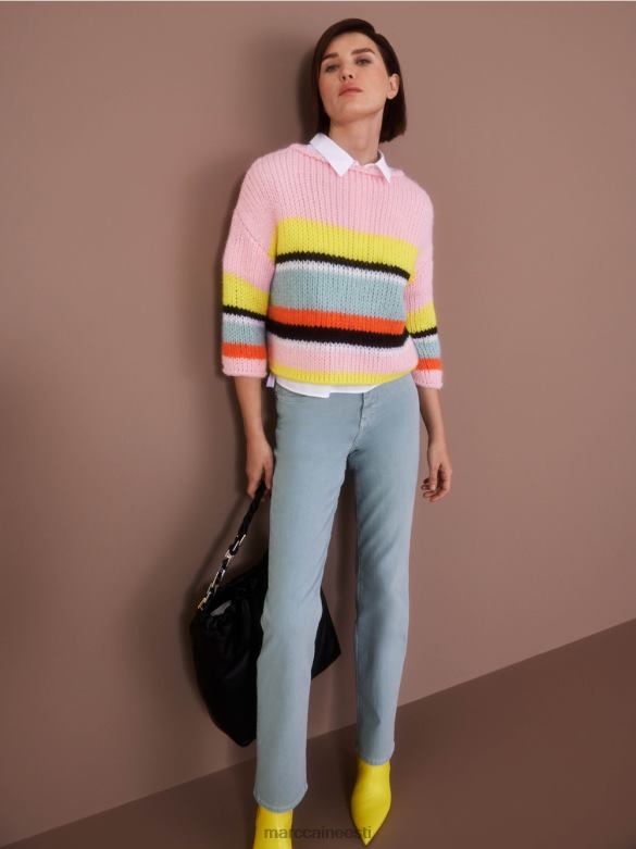 Marc Cain Riietus \"koos ümber mõtlema\" püksid forli J8DT790 tume taevasinine