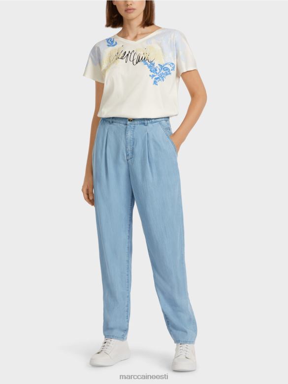 Marc Cain Riietus "mõtle koos ümber" teksad J8DT805 beebisinine