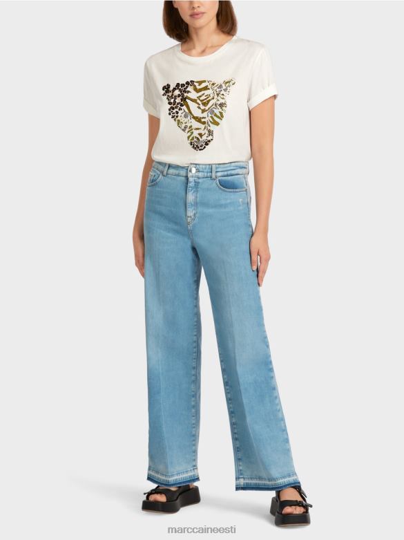 Marc Cain Riietus "mõtle koos ümber" teksad J8DT808 vintage sinine