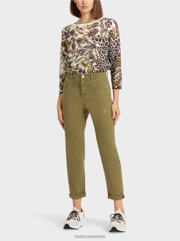 Marc Cain Riietus "mõtle koos ümber" teksad J8DT809 kollane oliiv