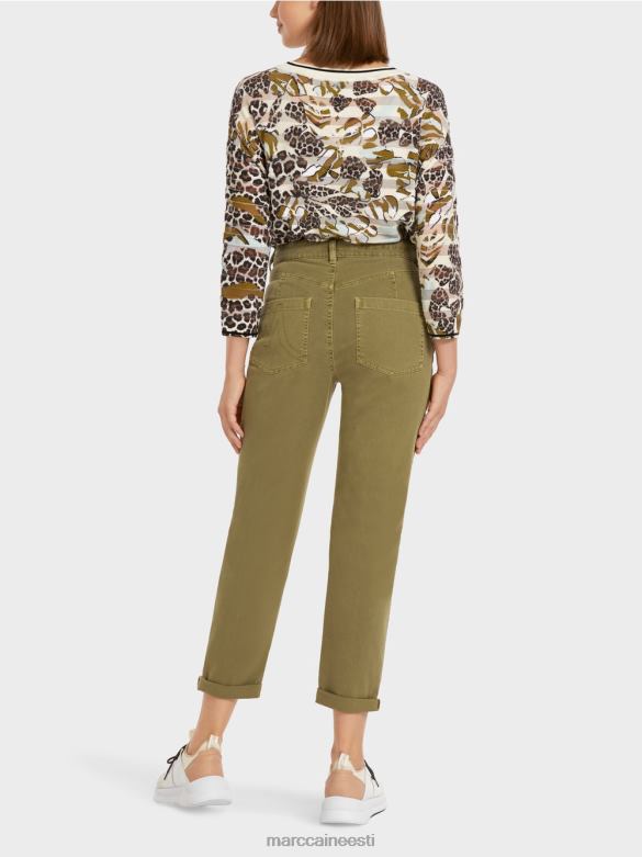 Marc Cain Riietus \"mõtle koos ümber\" teksad J8DT809 kollane oliiv