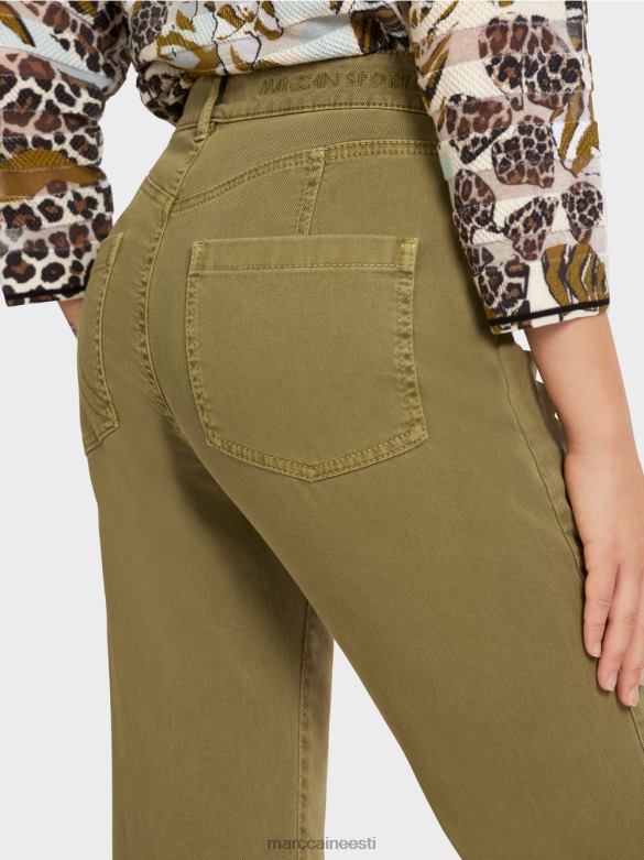 Marc Cain Riietus \"mõtle koos ümber\" teksad J8DT809 kollane oliiv