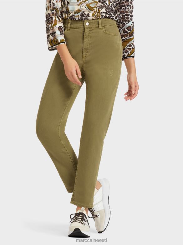 Marc Cain Riietus \"mõtle koos ümber\" teksad J8DT809 kollane oliiv