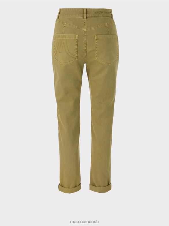 Marc Cain Riietus \"mõtle koos ümber\" teksad J8DT809 kollane oliiv