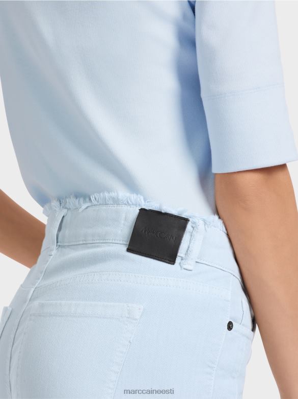 Marc Cain Riietus \"mõtle koos ümber\" teksad silea J8DT757 pehme pulber sinine