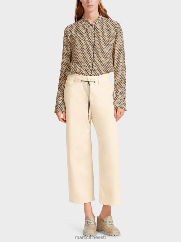 Marc Cain Riietus \"mõtle koos ümber\" viie taskuga teksad J8DT792 kreem