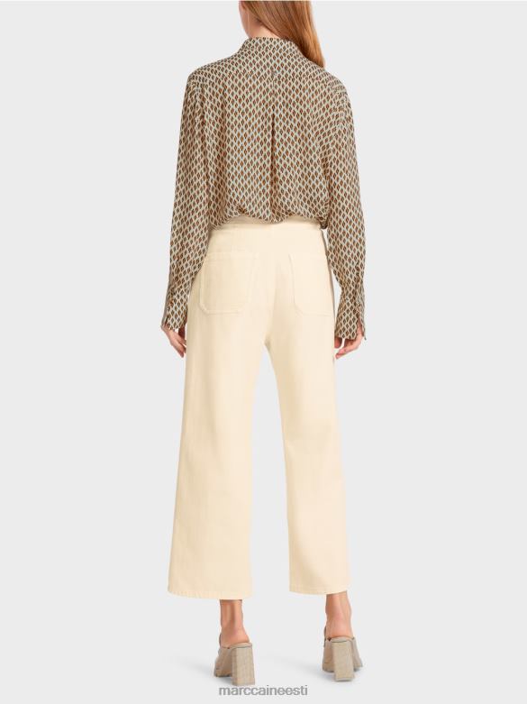 Marc Cain Riietus \"mõtle koos ümber\" viie taskuga teksad J8DT792 kreem