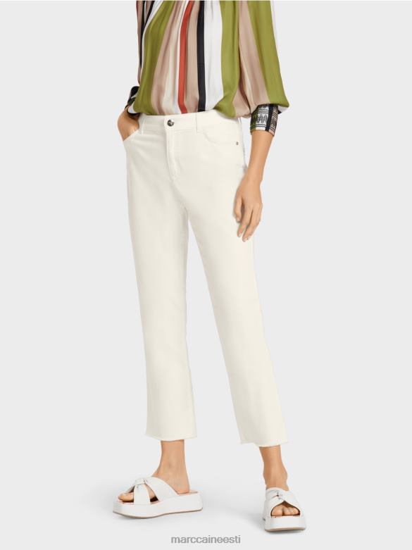 Marc Cain Riietus \"mõtle koos ümber\" viie taskuga teksad J8DT794 määrdunudvalge