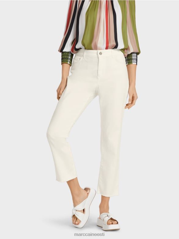 Marc Cain Riietus \"mõtle koos ümber\" viie taskuga teksad J8DT794 määrdunudvalge