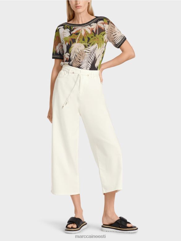 Marc Cain Riietus \"mõtle koos ümber\" viie taskuga teksad J8DT795 määrdunudvalge