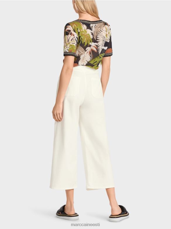 Marc Cain Riietus \"mõtle koos ümber\" viie taskuga teksad J8DT795 määrdunudvalge