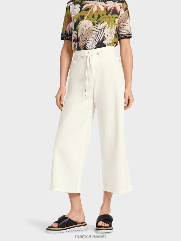 Marc Cain Riietus \"mõtle koos ümber\" viie taskuga teksad J8DT795 määrdunudvalge