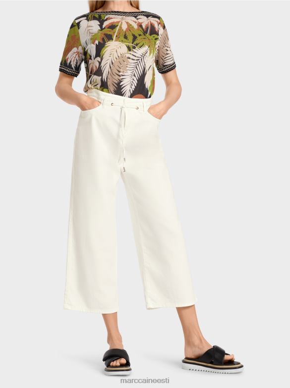 Marc Cain Riietus \"mõtle koos ümber\" viie taskuga teksad J8DT795 määrdunudvalge