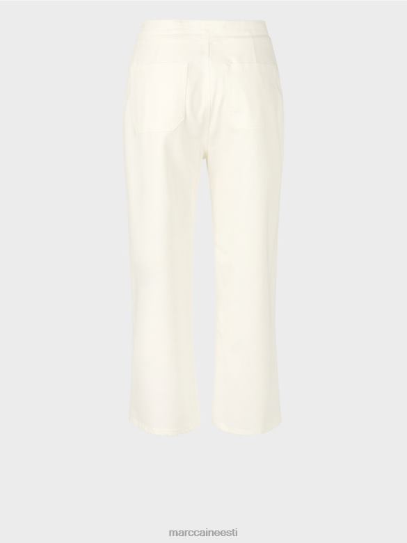 Marc Cain Riietus \"mõtle koos ümber\" viie taskuga teksad J8DT795 määrdunudvalge