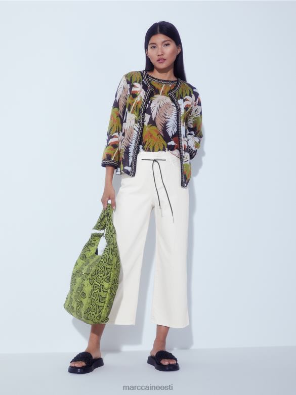 Marc Cain Riietus \"mõtle koos ümber\" viie taskuga teksad J8DT795 määrdunudvalge