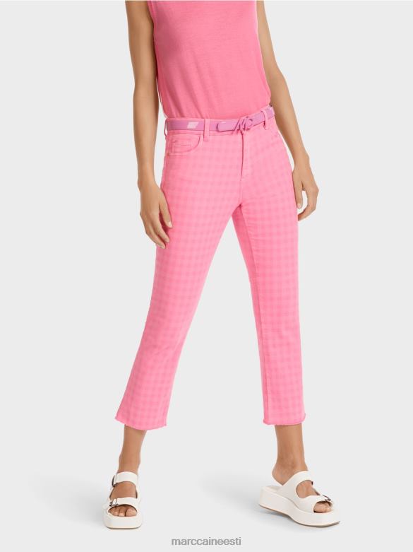 Marc Cain Riietus \"mõtlege koos ümber\" värvilised teksad J8DT806 särav roosa