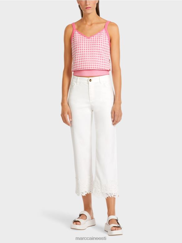 Marc Cain Riietus \"rethink together\" dekoratiivse kandiga teksad J8DT807 määrdunudvalge