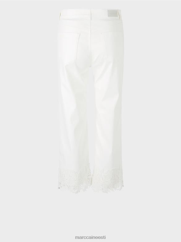 Marc Cain Riietus \"rethink together\" dekoratiivse kandiga teksad J8DT807 määrdunudvalge