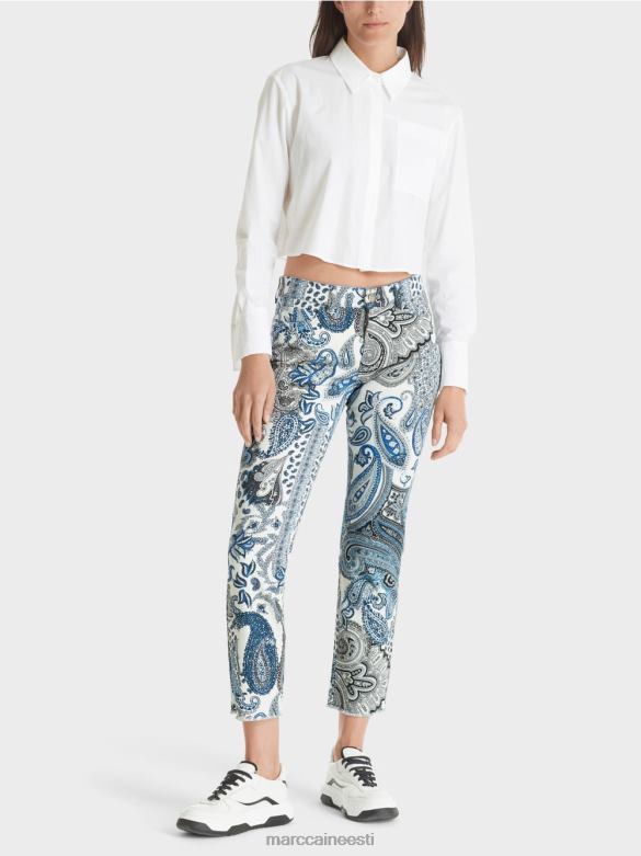 Marc Cain Riietus sikar \"rethink together\" teksad J8DT782 vintage sinine