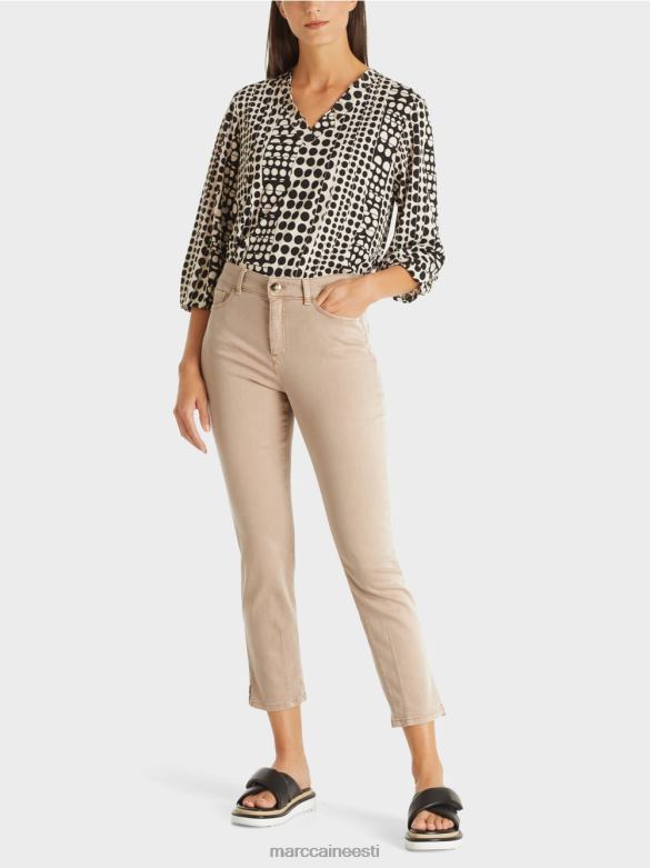 Marc Cain Riietus silea "rethink together" teksad J8DT812 granola