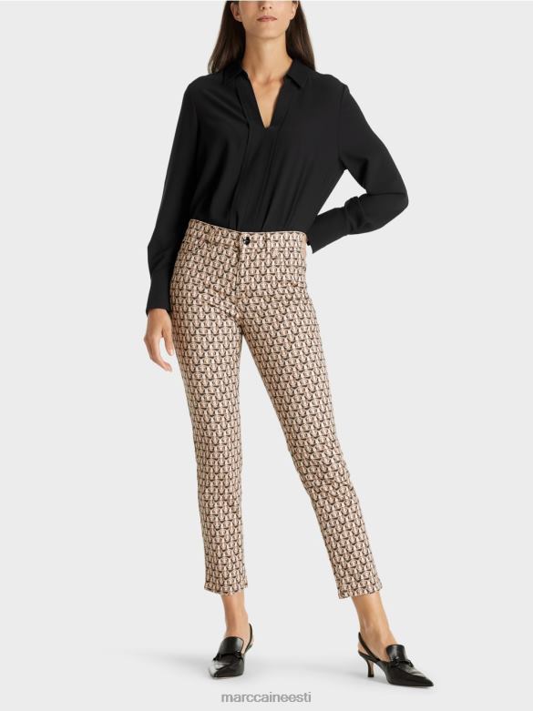 Marc Cain Riietus silea "rethink together" teksad J8DT823 granola