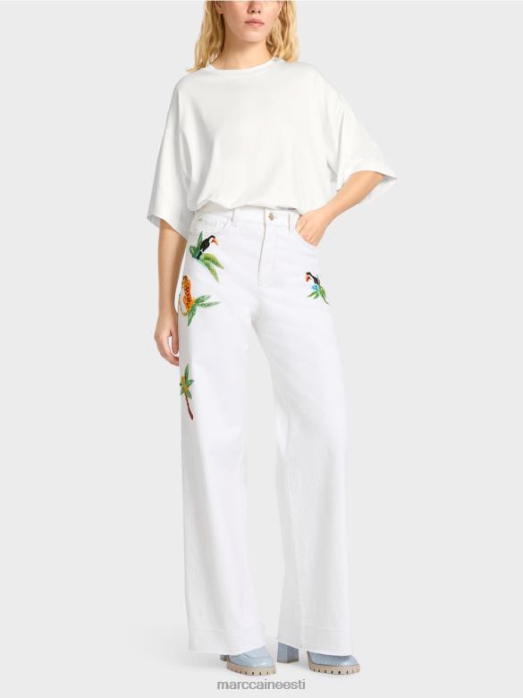 Marc Cain Riietus warri "rethink together" teksad J8DT800 määrdunudvalge