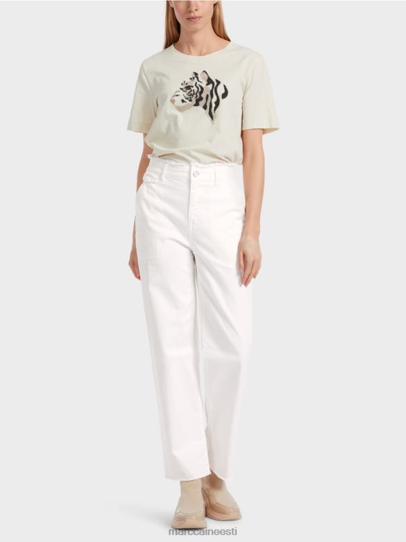 Marc Cain Riietus wuhai "rethink together" teksad J8DT753 määrdunudvalge