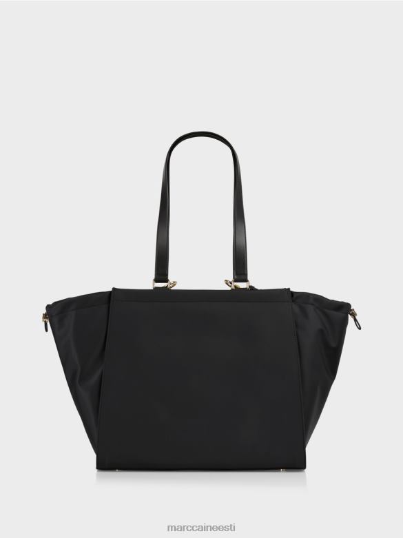 Marc Cain tarvik \"koos ümber mõtlema\" heegeldatud sangakott J8DT1534 must