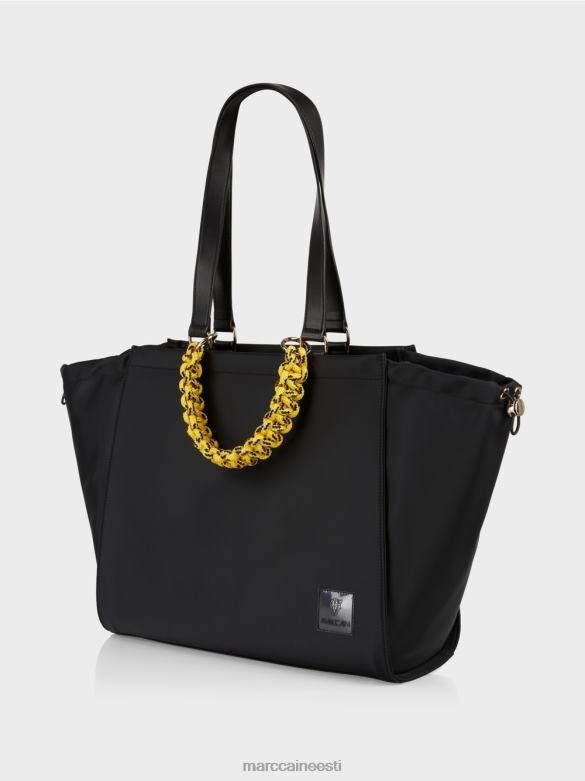 Marc Cain tarvik \"koos ümber mõtlema\" heegeldatud sangakott J8DT1534 must