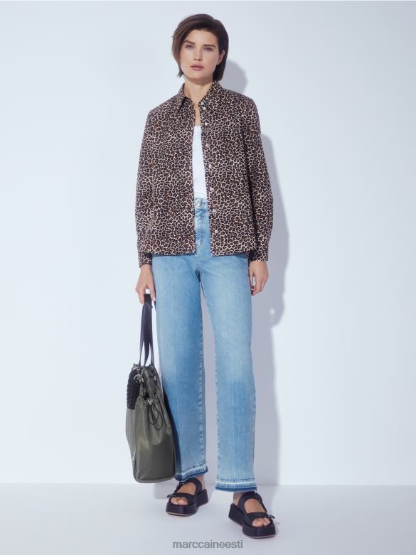 Marc Cain tarvik \"koos ümber mõtlema\" heegeldatud sangakott J8DT1538 kollane oliiv