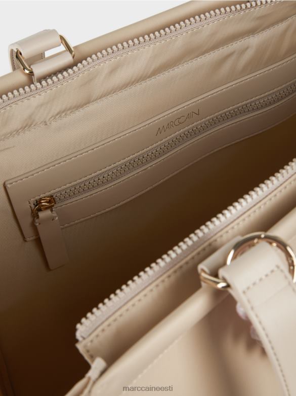 Marc Cain tarvik \"koos ümber mõtlema\" heegeldatud sangakott J8DT1549 pleegitatud liiv