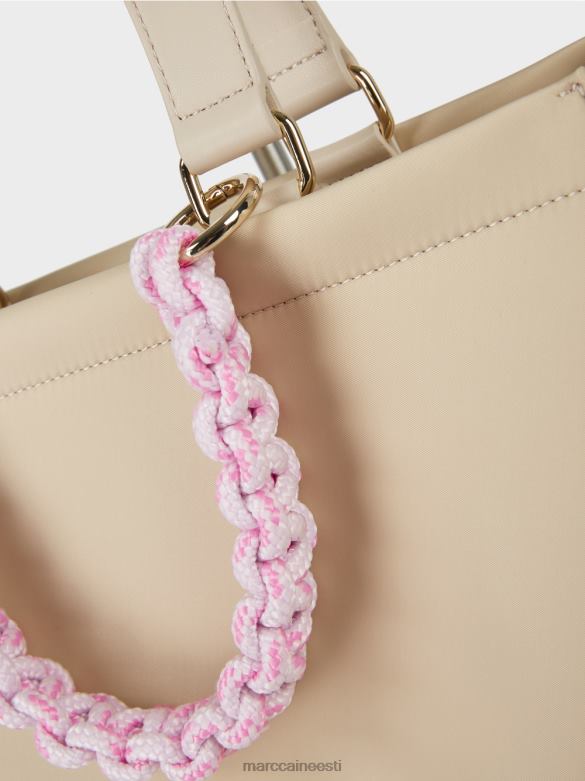 Marc Cain tarvik \"koos ümber mõtlema\" heegeldatud sangakott J8DT1549 pleegitatud liiv