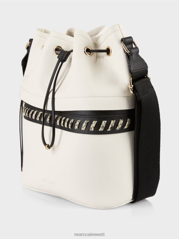 Marc Cain tarvik \"koos ümber mõtlema\" ämbrikott J8DT1529 valge ja must