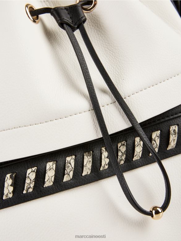 Marc Cain tarvik \"koos ümber mõtlema\" ämbrikott J8DT1529 valge ja must