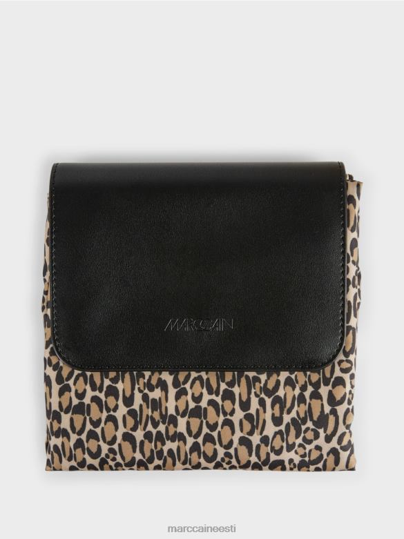 Marc Cain tarvik \"mõtle koos ümber\" trükiga ostukott J8DT1507 pehme kohv