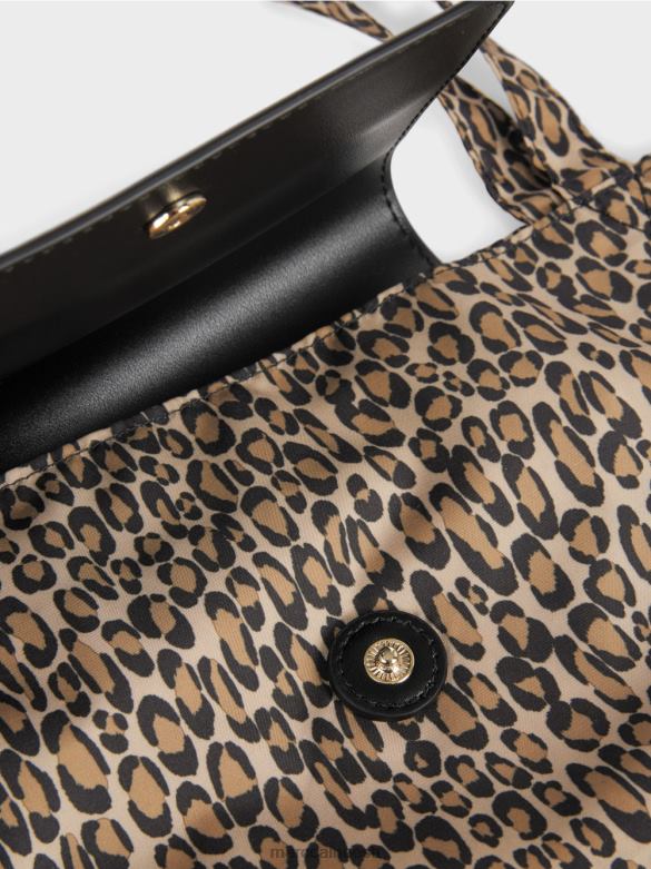 Marc Cain tarvik \"mõtle koos ümber\" trükiga ostukott J8DT1507 pehme kohv