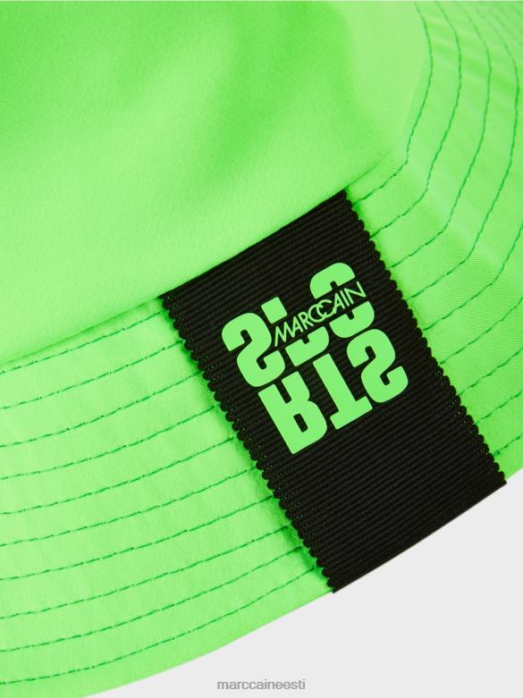 Marc Cain tarvik fluorivärvi müts J8DT1697 särav šokeeriv roheline