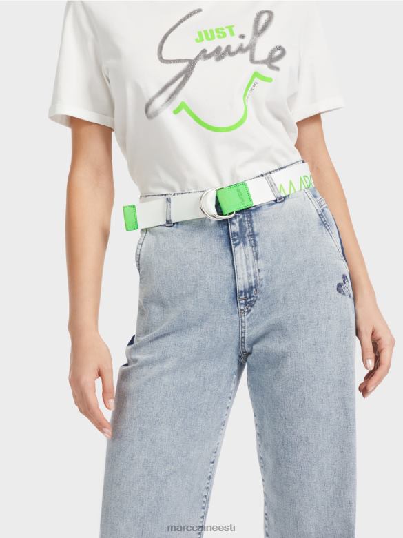 Marc Cain tarvik kirjatrükiga vöörihm J8DT1699 särav šokeeriv roheline