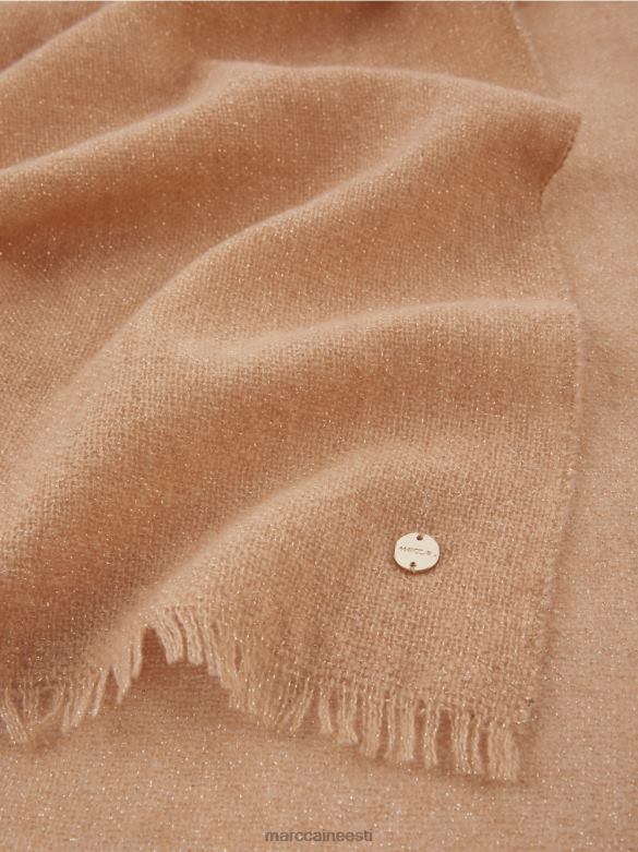 Marc Cain tarvik elegantne kootud sall lureksiga J8DT1684 särav iiris