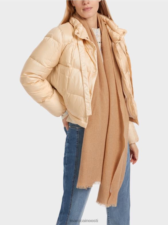 Marc Cain tarvik elegantne kootud sall lureksiga J8DT1684 särav iiris