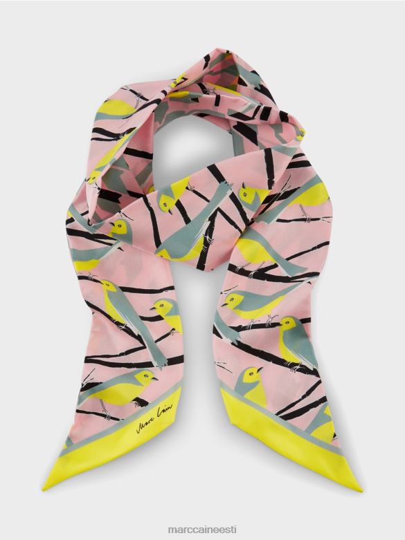 Marc Cain tarvik elegantne siidist lips J8DT1703 tume taevasinine