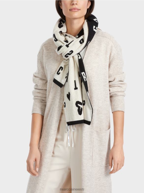 Marc Cain tarvik ümberpööratav \"koos ümbermõtlemise\" sall J8DT1693 must