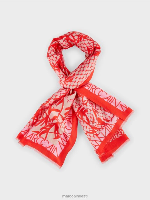 Marc Cain tarvik sall trükisegus J8DT1735 mandariin